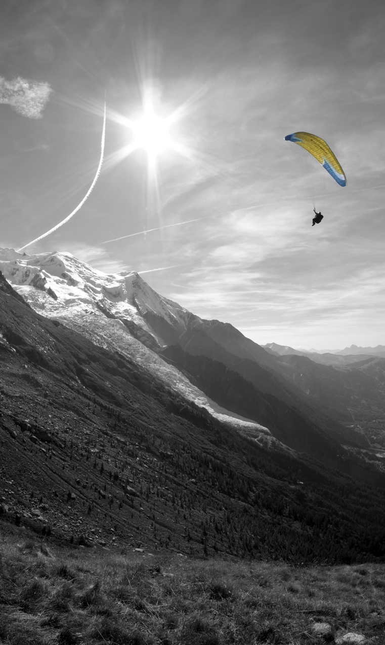 parapente chamonix - plan de l'aiguille