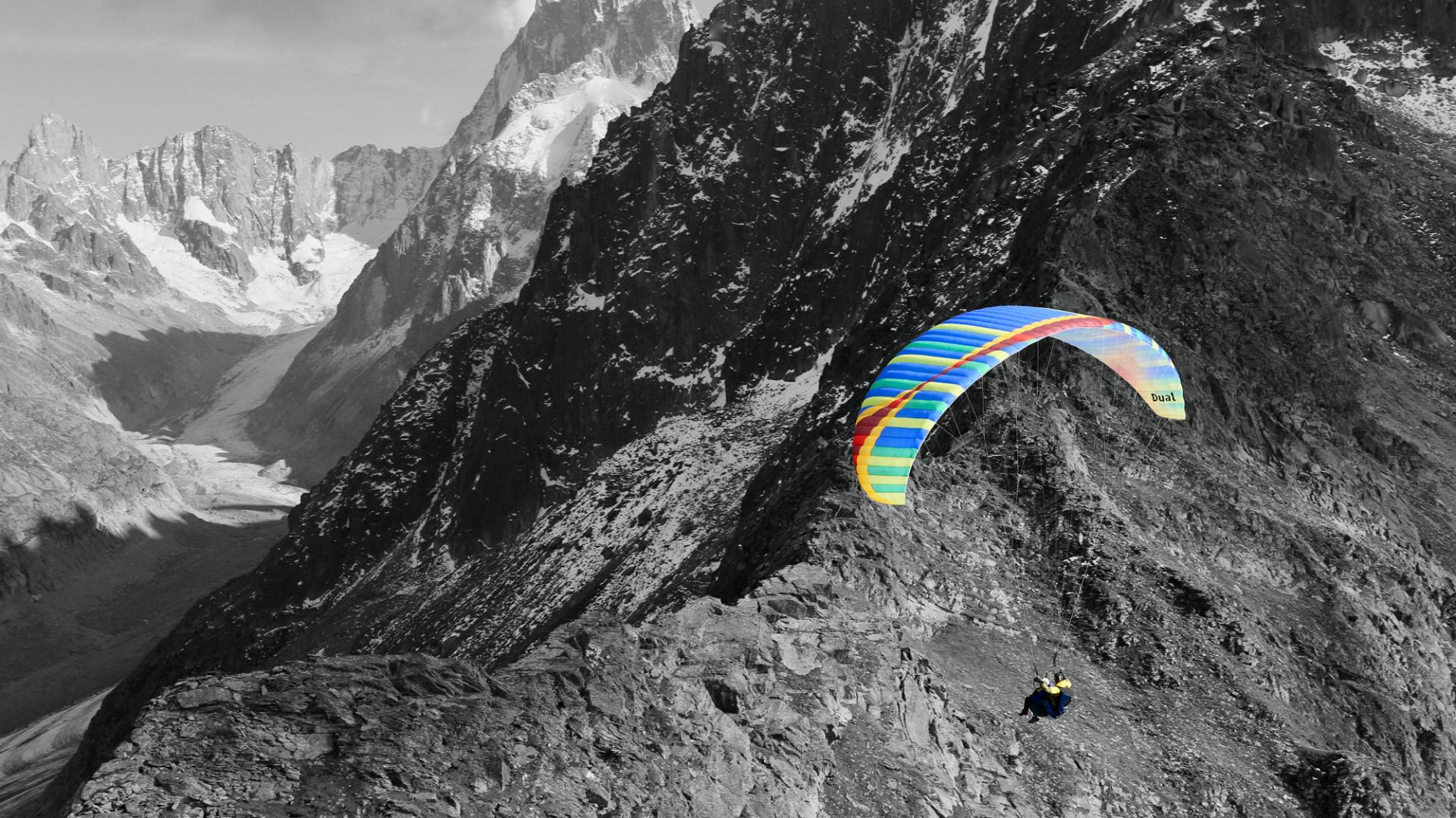 parapente chamonix - plan de l'aiguille