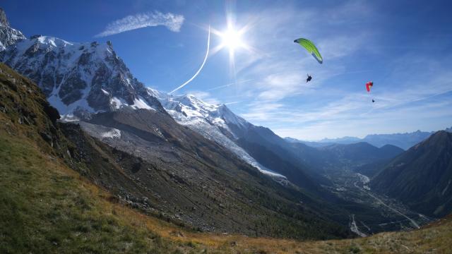 parapente chamonix - Plan de l’Aiguille